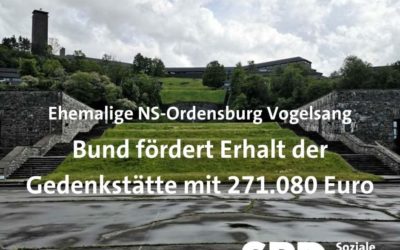 „National wertvolle Kulturdenkmäler“ 2023 – NS Ordensburg Vogelsang erhält Fördergelder vom Bund