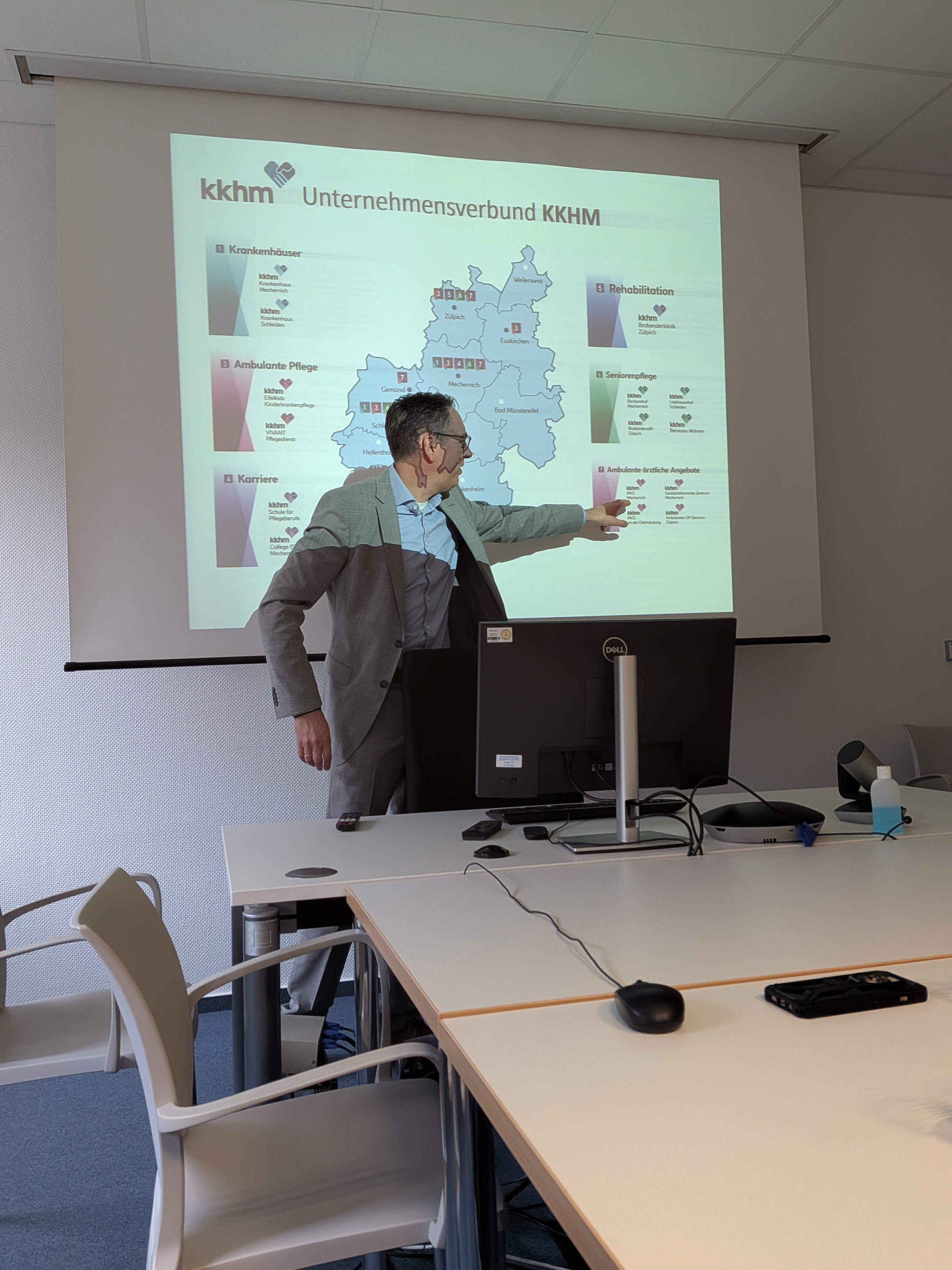 Fraktion vor Ort im Krankenhaus Schleiden